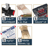 Mini First Aid Resupply Kit With Combat Gauze