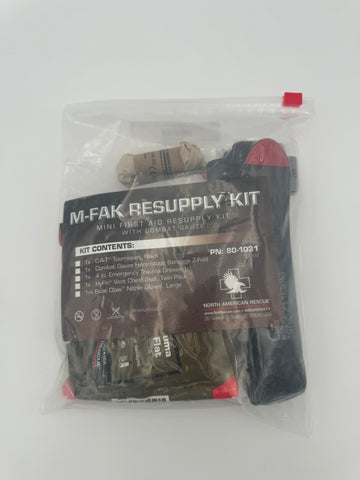 Mini First Aid Resupply Kit With Combat Gauze